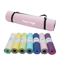 Tapis de yoga épais antidérapant avec logo personnalisé, durable, écologique, tapis de Pilates de qualité supérieure, directement de l'usine pour les commandes en gros