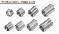 Metric Oval Head 304 Stainless Steel Wire Thread Insert Locking Steel Screw Sleeve Helicoil Inserts