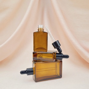 Botella de Vidrio Transparente de 30 ml (1 oz) para Suero, con Gotero de Bambú, Impresión Serigráfica de Aceites Esenciales, Venta al Por Mayor - Product Image 4