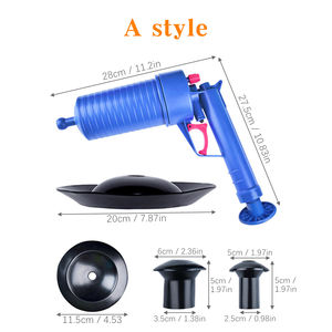 جهاز كباس حوض يدوي عالي الضغط ، مسدس تصريف هواء ، مسدس لتصريف المياه ، مرحاض الحمام ، أنبوب تجريف المطاط النظيف - Product Image 4