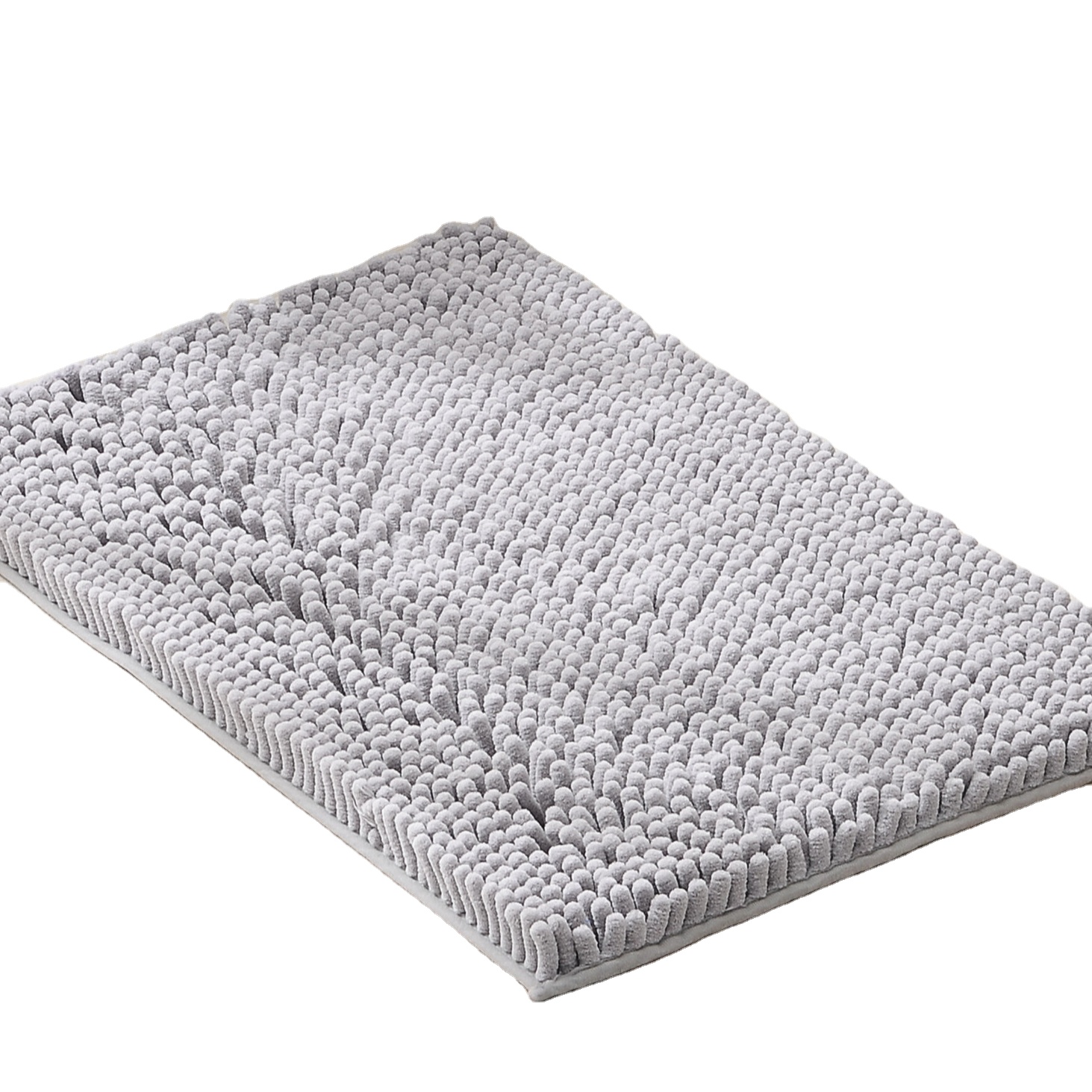 Фабричный нескользящий коврик для ванной с петлей, водонепроницаемый коврик для ванной, моющиеся коврики из синели для ванной комнаты