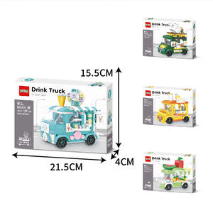 Juegos de bloques de construcción de plástico XR, modelo de tienda de comida y bebidas <span class=keywords><strong>con</strong></span> tienda de hamburguesas, Juguetes divertidos y Juguetes para niñas, Idea de regalo - Product Image 5