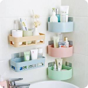 Wall Mounted Storage Rack Rectangle No <b>Drill</b> Bathroom Kitchen Sink Organizer Multifunctional Shelf For Bathrooms And Kitchens - Product Image 1