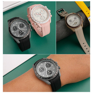 <span class=keywords><strong>Bracelet</strong></span> de plongée en TPU étanche de 20mm, ceintures de poignet en silicone, extrémité incurvée, <span class=keywords><strong>bracelet</strong></span> de montre en caoutchouc liquide <span class=keywords><strong>pour</strong></span> <span class=keywords><strong>MoonSwatch</strong></span> - Product Image 4