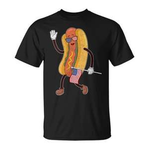 Camiseta patriótica con bandera americana del 4 de julio para hombre, manga corta, cuello redondo, impresión digital - Product Image 1