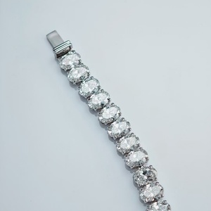 Factory wholesale price 14k 18k Gold 3-5mm Tennis Bracelet Lab Grown Diamond Tennis Chain - Product Image 4