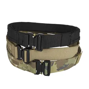 Großhandel Camouflage Hunting Taillen gürtel Verstellbare Schnell verschluss schnalle Molle Tactical Belt für Männer