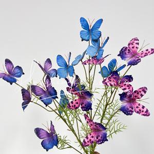 Simulated Butterflies Artificial <b>Flowers</b> <b>Single</b> Branch 3D Printed High Simulation Wedding Decorations Home Props - Product Image 1