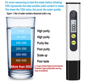 Medidor de TDS de mano al mejor precio, pluma de prueba de calidad del agua, probador de agua industrial de plástico por fabricante con soporte OEM - Product Image 3