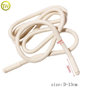 Sacs de sport de bonne qualité ficelle en polyester nouée embouts d'extrémité de forme ronde cordes de <span class=keywords><strong>dessin</strong></span> <span class=keywords><strong>corde</strong></span> pour baskets - Product Image 2