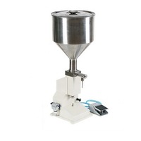 Machine de remplissage pneumatique verticale semi-automatique de pâte liquide de pot de tube de bouteille d'acier inoxydable