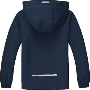 Veste de pluie imperméable BKD pour garçons et filles, doublure douce, coupe-vent pour enfants, manteau à capuche, facile à plier, veste légère à fermeture éclair réfléchissante - Product Image 2