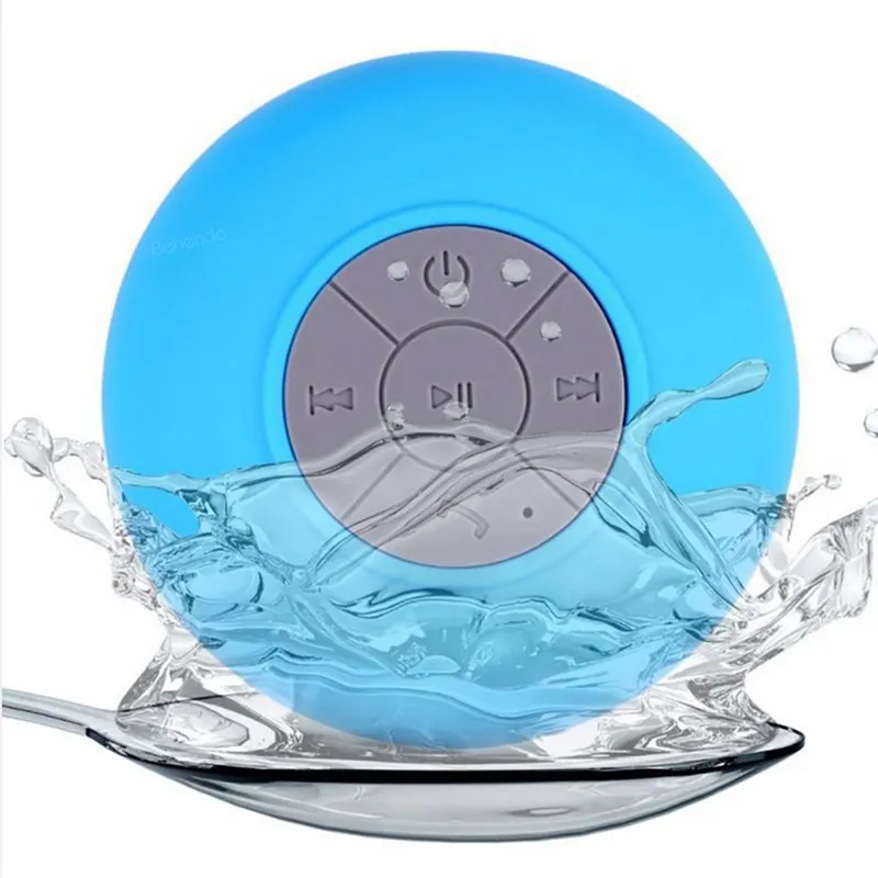 Water Resistant Bluetooth 4.0 Shower Speaker Handsfree 6hrs Of Playtime, Control Buttons And Dedicated Suction Cup For Showers