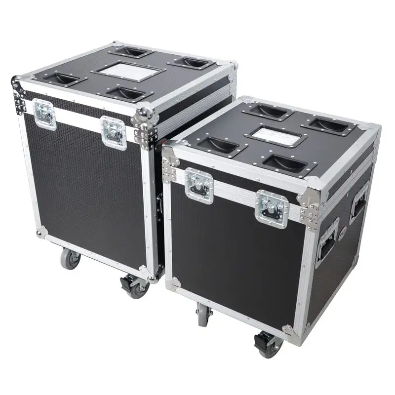 Custom Dimension Aluminum Case Euro Style Road Trunk Cable Trunk Flight Case with Handle and Wheel