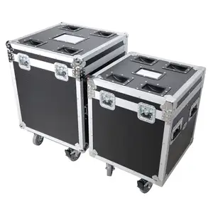 Custom Dimension Aluminum Case Euro Style Road Trunk Cable Trunk Flight Case With Handle And Wheel