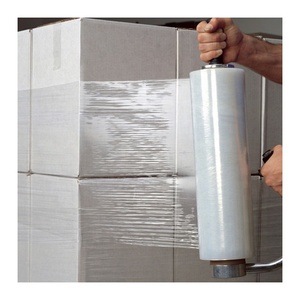 18''x1500'x80gauge Hand Stretch Plastic Film Pallet Krimpfolie Film 4 Rolls Per Case