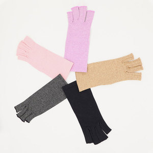 Gants <span class=keywords><strong>de</strong></span> compression souples en polyester, coton et élasthanne, à doigts ouverts, pour soulager l'arthrite, le syndrome du canal carpien, les douleurs articulaires et la fatigue des mains - Product Image 4