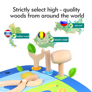 Jouets éducatifs <span class=keywords><strong>Montessori</strong></span> en <span class=keywords><strong>bois</strong></span> pour tout-petits de 2 à 3 ans, établi de travail de motricité fine avec vis - Product Image 3