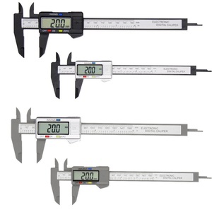 Vernier Caliper plastik Digital, alat pengukur mikrometer Altimeter elektronik LCD 0-150mm 0-100mm DIY OEM - Product Image 3