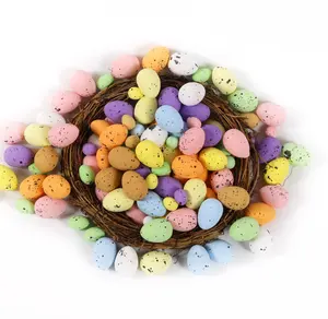 复活节彩蛋装饰泡沫复活节彩蛋工艺品DIY家居花园装饰