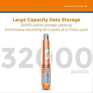 HEDAO RC-51 Digital <b>Temperature</b> <b>Data</b> <b>Logger</b> with LCD Display Alarm USB Reusable 32000 Points Polycarbonate Material - Product Image 3