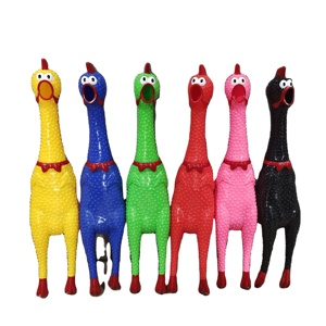 צעצועי כלבים חורקים לסחוט עוף צורח ילדים הקלה במתח צעצועי בעלי חיים יצרן קול עוף