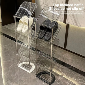 Organizzatore per <span class=keywords><strong>scarpe</strong></span> con scarpiera verticale inclinabile a 45 gradi e supporto per <span class=keywords><strong>scarpe</strong></span> <span class=keywords><strong>salvaspazio</strong></span> per ingresso 4/5/6/livelli - Product Image 1