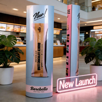 Support d'affichage personnalisé pour barres protéinées, avec un design attrayant pour la promotion des nouveaux produits, destiné aux magasins de détail et aux supermarchés