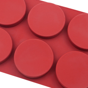 HY – moules à gâteaux ronds et plats en Silicone à 6 cavités, moule à biscuits et à <span class=keywords><strong>tarte</strong></span> - Product Image 5