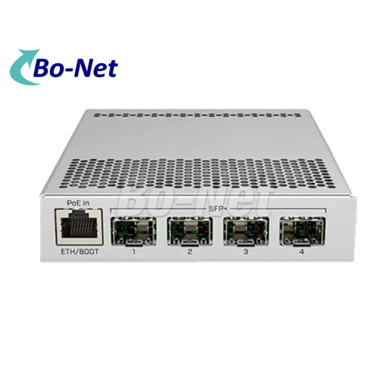 MikroTik CRS305-1G-4S+IN metal redundant power supply 4 SFP+ Ports Up to with one Gigabit Ethernet port and 10Gbps ports switch