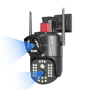 Открытый двойной объектив 4MP 10 X цифровой зум водонепроницаемый полноцветный ночного видения PTZ камера Wifi 4G камера безопасности