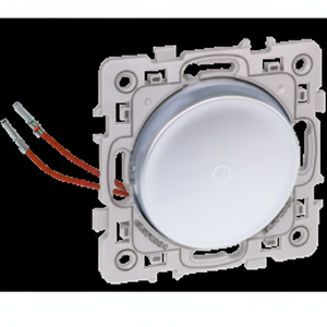 Interrupteur à bascule carré argenté 10A avec lumière/indicateur - Product Image 1