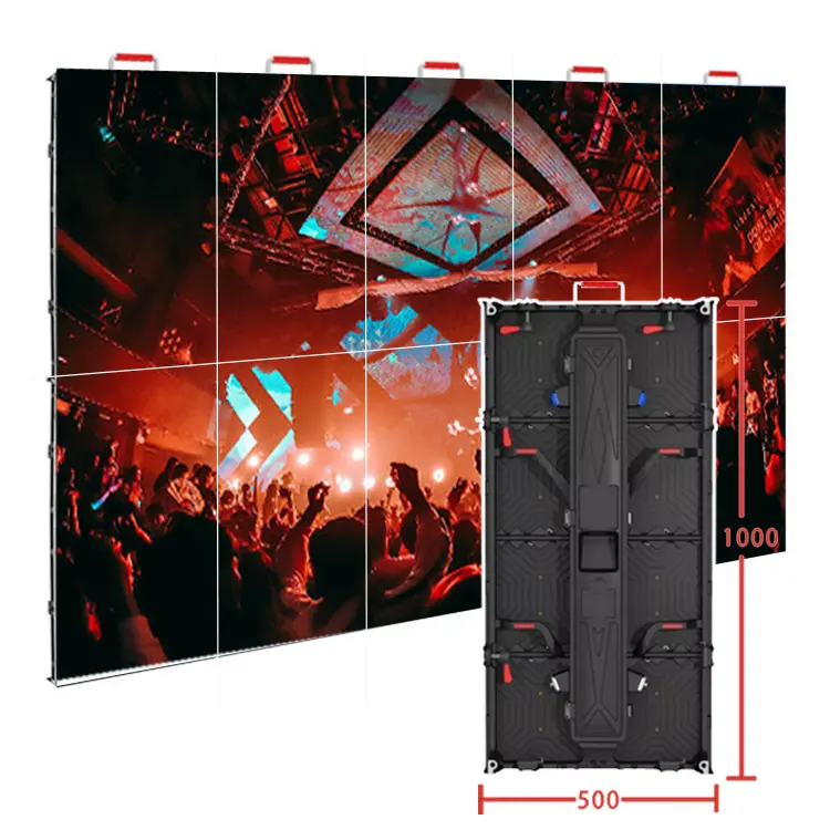 Alquiler Ledwall Exterior Interior Evento Etapa Fondo Telón de fondo Video Wall Pantalla P2.9 P3.91 P4.8 Pantalla Led para concierto