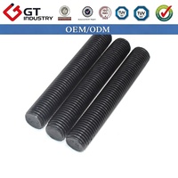 High Strength Durable Carbon Steel DIN975 Stud Bolt M8 M10 M12 M16 M20 M24 Full Thread Grade 8.8 Black Oxide for Steel Structure