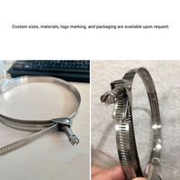 Collier de serrage rapide réglable perforé pour conduit de ventilation