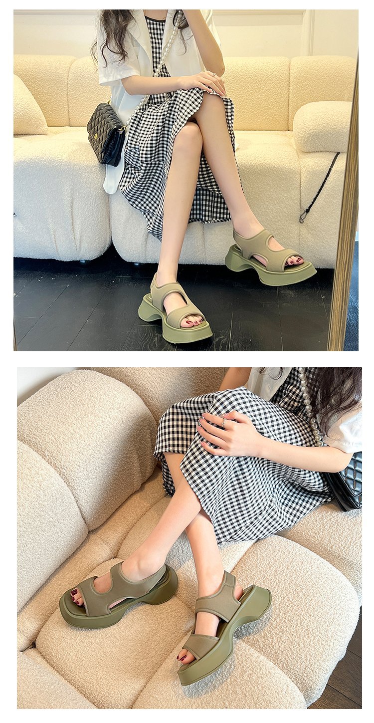Women Fashion Foam Sole Sandals Thick Soled Casual Open Toe Sandals for Women