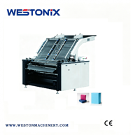Machine à laminer automatique à entraînement hydraulique WESTONIX pour film adhésif sensible à la pression, papier, plastique, 90 m/min