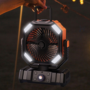 Ventilador Recargable de 40000mAh con Energía Solar, USB, Banco de Energía LED, Portátil, con Control Remoto, <span class=keywords><strong>para</strong></span> Uso en Exteriores y Automóvil, Diseño de Mano, Ventilador <span class=keywords><strong>para</strong></span> Camping - Product Image 6