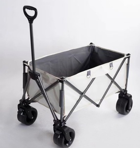 2025 Chariot de chargement pliable pratique et robuste, pliable portable avec roues tout-terrain, chariot de jardin - Product Image 2