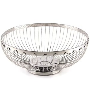 Cesta de almacenamiento de cocina Cesta de acero inoxidable Cesta de drenaje Almacenamiento de frutas - Product Image 1