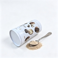 Vente en gros, livraison rapide, boîte en métal ronde hermétique à double couvercle de 100g 500g pour matcha, café, poudre de champignons, thé, épices, emballage métallique