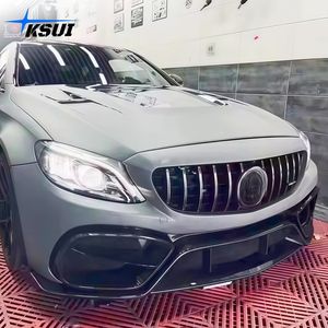 Paraurti Anteriore Parziale in Fibra di Carbonio di Alta Qualità Stile M per Mercedes Benz Classe C <span class=keywords><strong>W205</strong></span> <span class=keywords><strong>Amg</strong></span> C43 C63 2015-2019 Kit Carrozzeria - Product Image 6