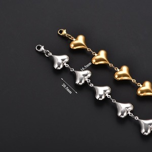 Elegante Bracciale Impermeabile in Acciaio Inossidabile 316L Dorato, Cavigliera Semplice Traforata, Gioielli d'Amore per Ragazze e Donne - Product Image 3