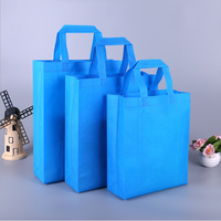 Fourre-tout écologique personnalisable Petits sacs non tissés vierges multicolores Matériau PP recyclé à poignée étanche Moyen