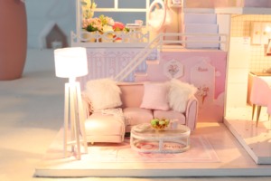 Maisonnette en bois à construire soi-même, cadeau créatif, cadeau <span class=keywords><strong>d</strong></span>'anniversaire, jouet éducatif, modèle de maison en bois, puzzle en bois 3D - Product Image 4