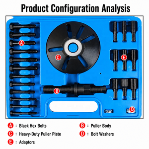 Kit d'outils <span class=keywords><strong>de</strong></span> dépose <span class=keywords><strong>de</strong></span> poulie <span class=keywords><strong>de</strong></span> <span class=keywords><strong>distribution</strong></span> en acier CIHOO, extracteur <span class=keywords><strong>de</strong></span> poulie <span class=keywords><strong>de</strong></span> vilebrequin et <span class=keywords><strong>de</strong></span> balancier harmonique pour Buick Opel, outils <span class=keywords><strong>de</strong></span> réparation automobile, garantie 1 an - Product Image 5