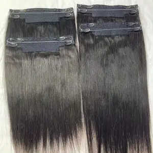 Factory Wholesale Halo Clip In Hair Extensions 100human Hair 1 Piece For Thinning Hair Loss