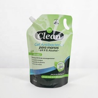 Sac de poche debout en plastique d'emballage personnalisé rechargeable de bec pour le savon liquide de détergent de blanchisserie