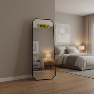 Specchio a Figura Intera Homeera con Cornice in Metallo Nero, Design Minimalista per Uso Domestico H170 L60cm - Product Image 2