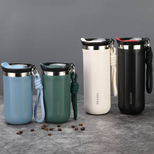 Gobelet à café en acier inoxydable à double paroi, isolation thermique 12-24 heures, bouteille d'eau portable, tasse à thé au lait, cadeau personnalisé - Product Image 1